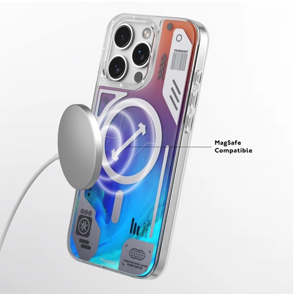 Blue Luminous Quicksand iPhone 16 Pro case | NWT - Picture 6 of 6